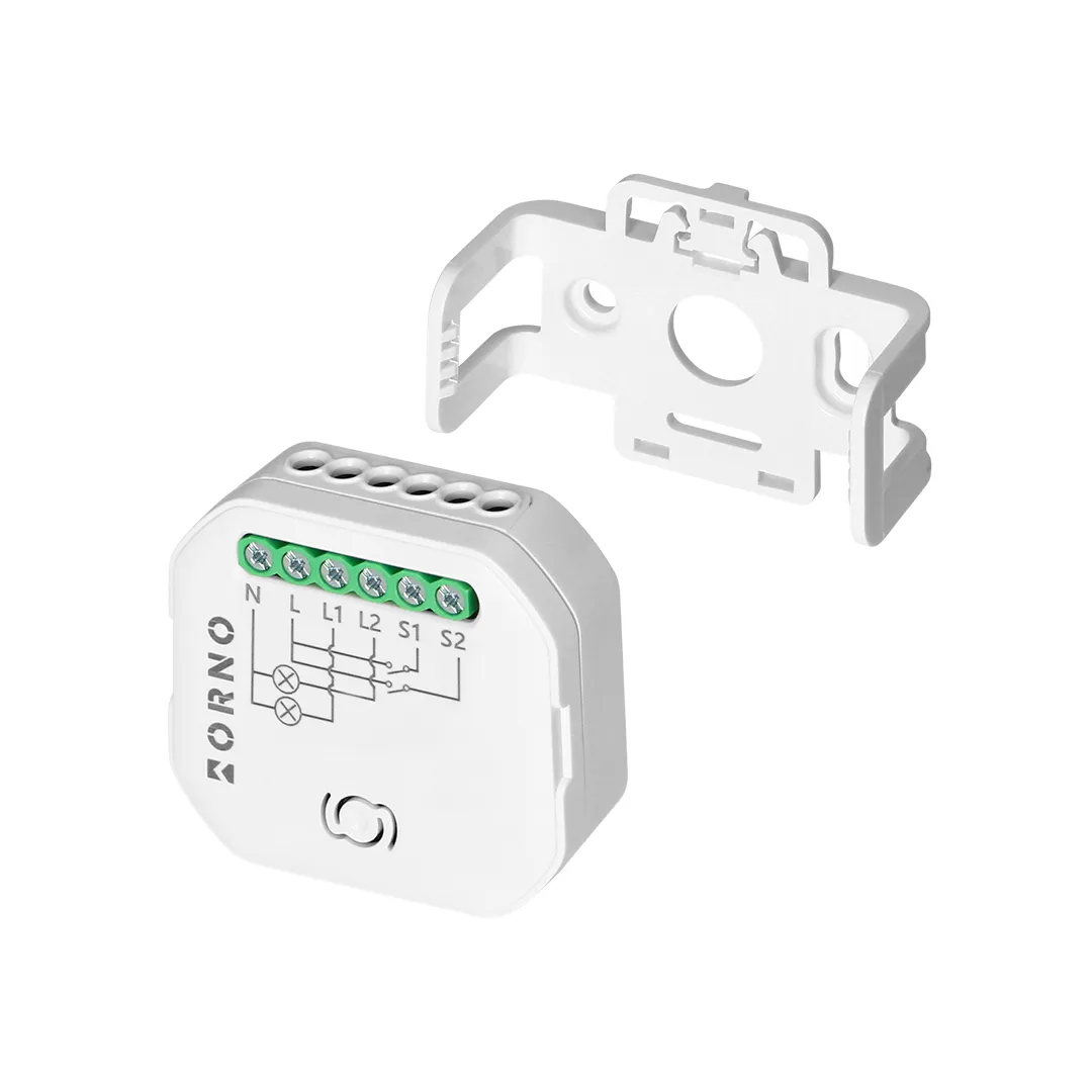 Умное реле wi-fi + ble tuya 2 канала 100 - 240 в ac orno