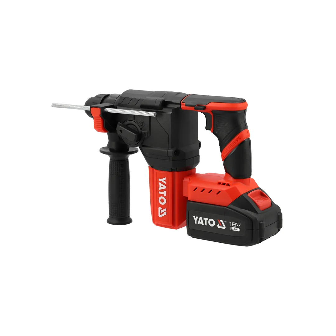 Ciocan rotopercutor pe acumulator sds plus 18 v 2.5 j 0 - 5000 percuții/min yato