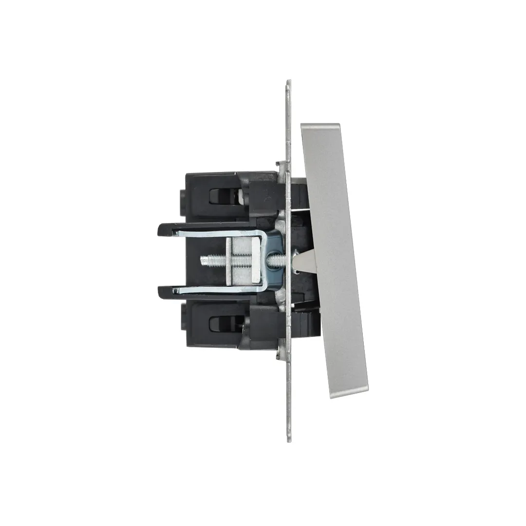 Выключатель с индикатором brite 10 a 220 - 240 в алюминий iek Thumbnail 3