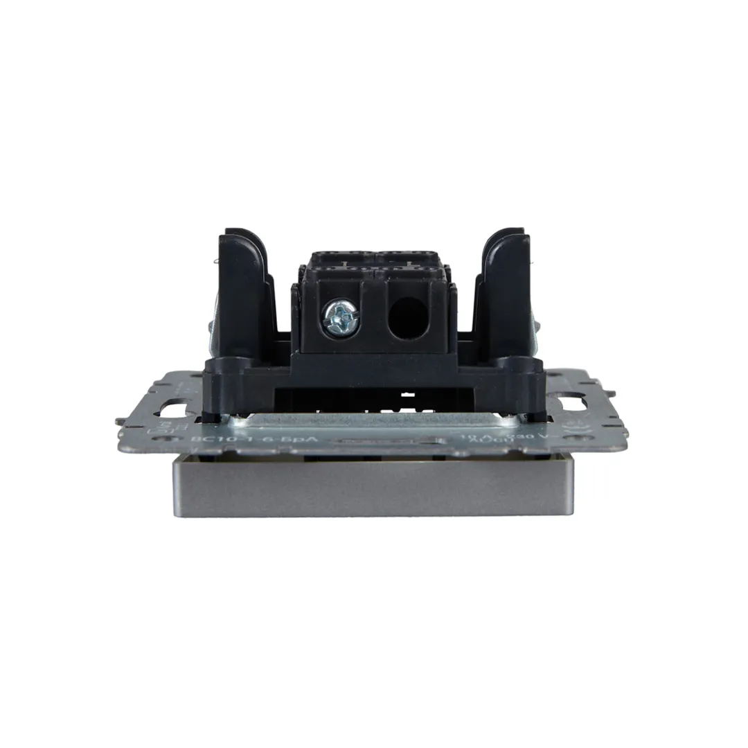 Переключатель проходной brite 10 a 220 - 240 в алюминий iek Thumbnail 2