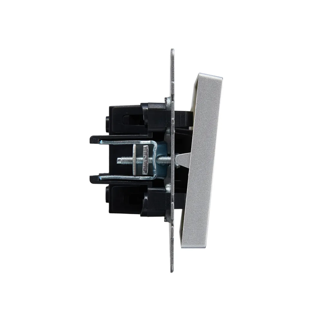 Переключатель проходной brite 10 a 220 - 240 в алюминий iek Thumbnail 3