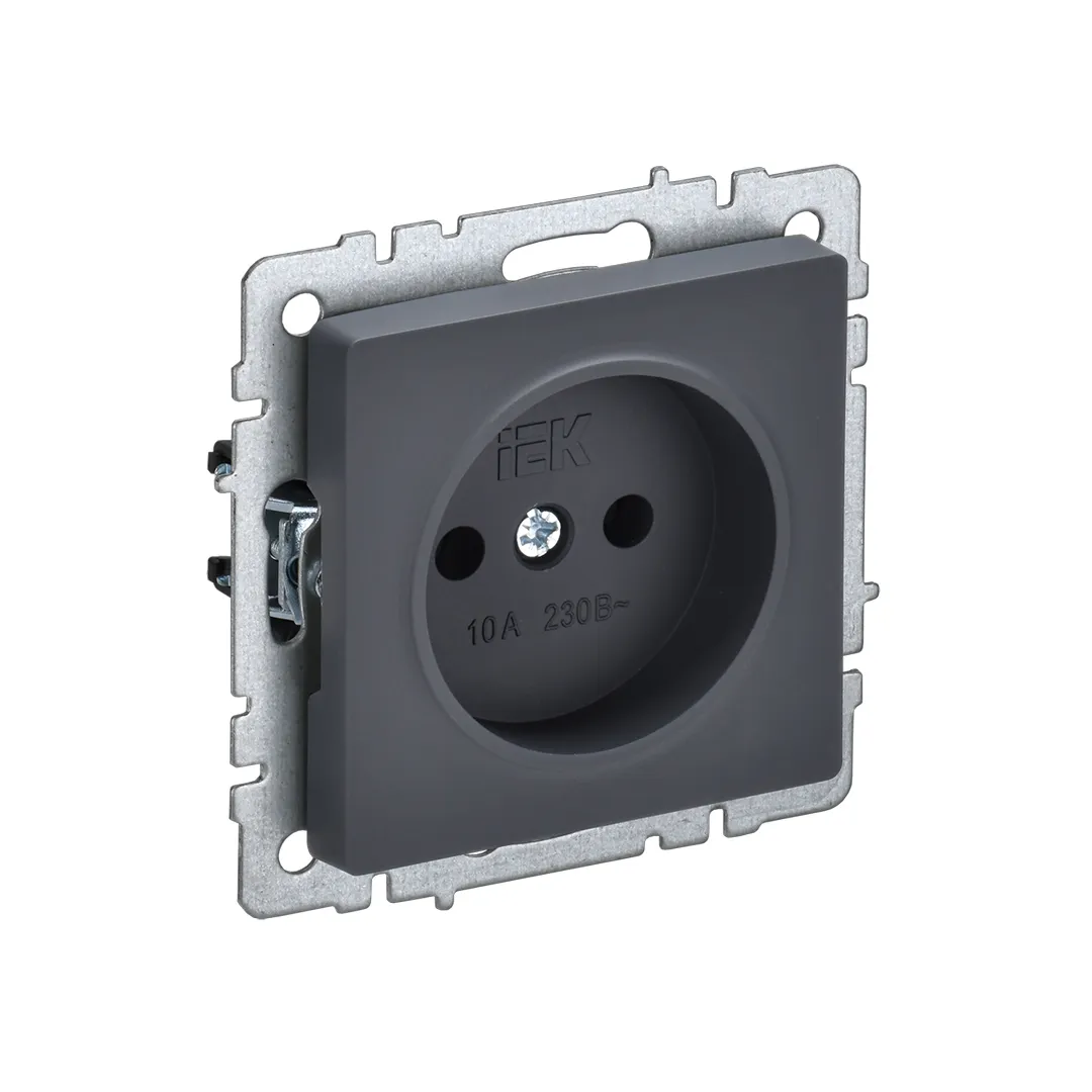 Priză brite 10 a 220 - 240 v grafit iek