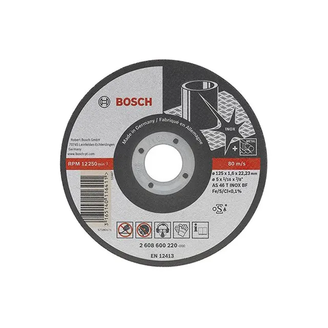 Disc de tăiat pentru inox 125 * 22.23 mm bosch