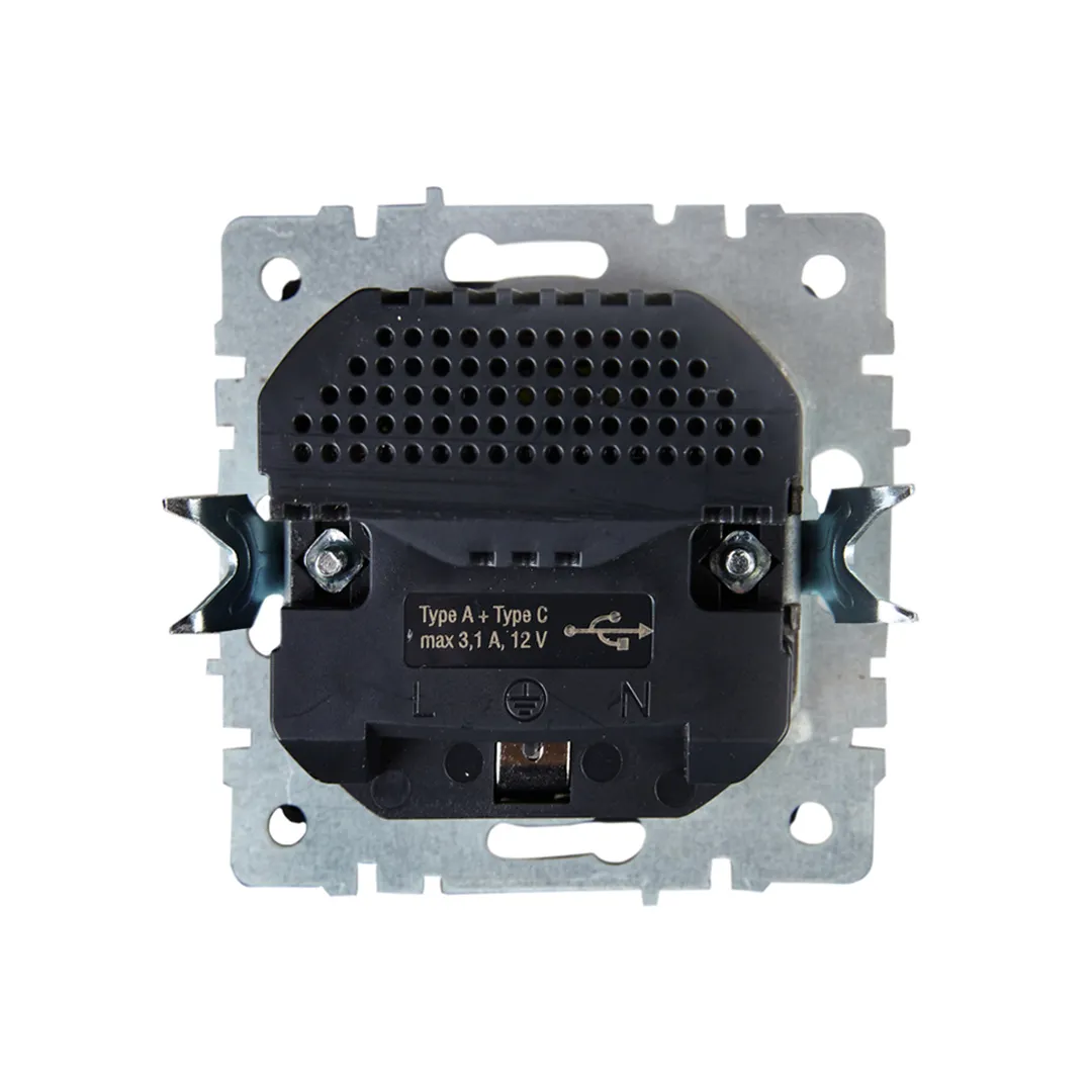 Розетка с usb brite 16 a 220 - 240 в перламутровый iek