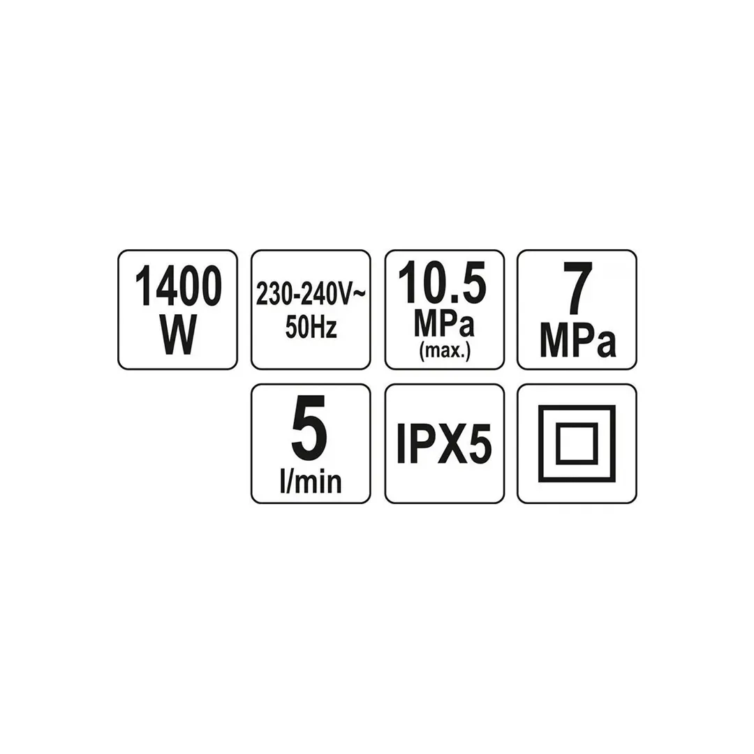 Mașină de curățat cu înaltă presiune yato yt85910 1.4 kw 220 - 240 v 105 bar Thumbnail 2