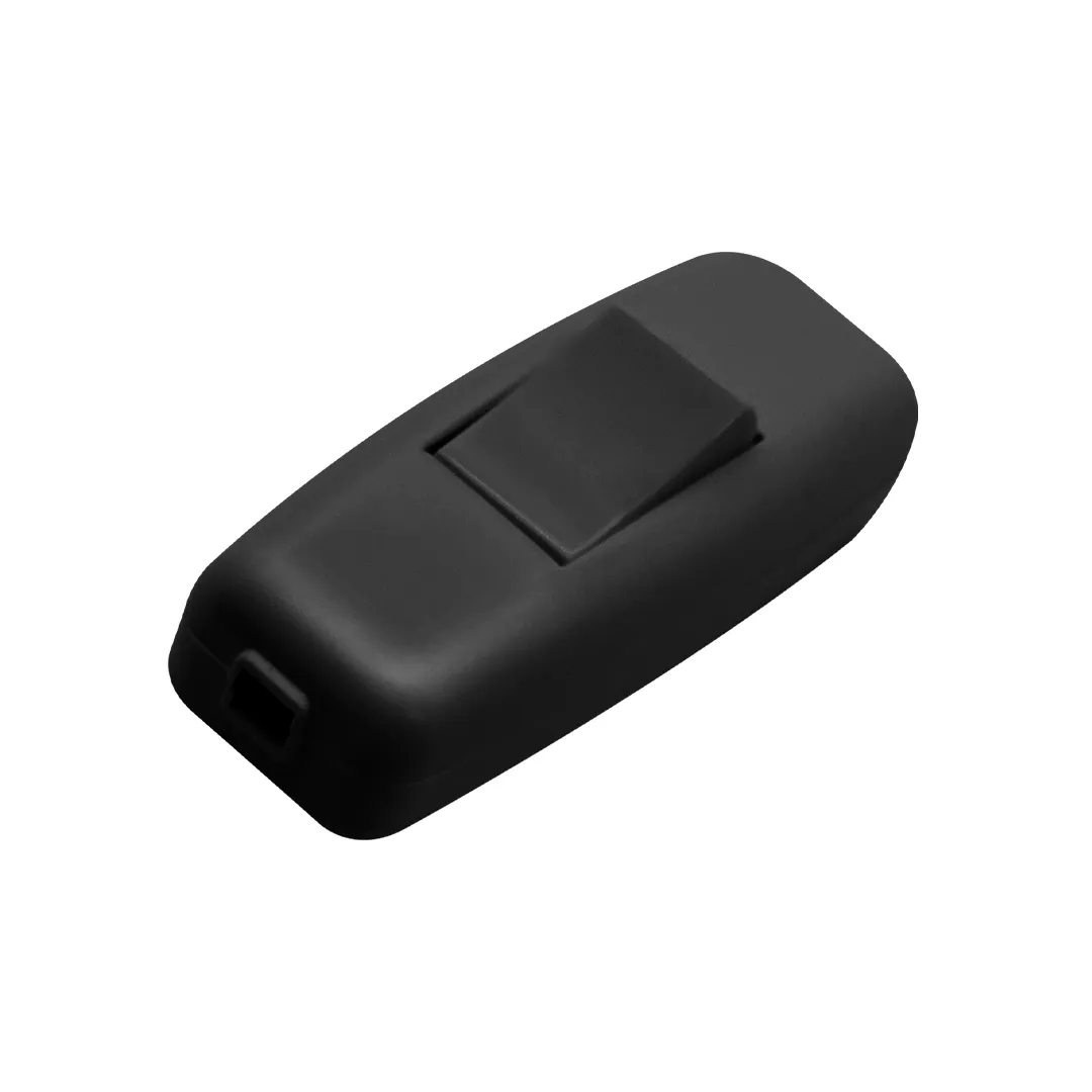 Întrerupător pe fir 6 a 220 - 240 v negru orno