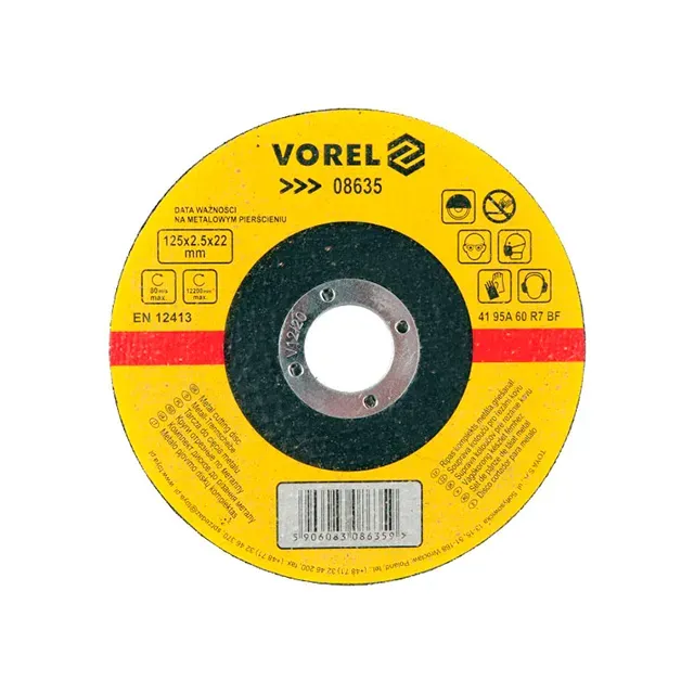 Disc de tăiat pentru metal 125 * 22 mm vorel