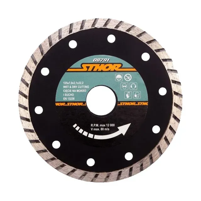 Disc diamantat pentru beton turbo 125 * 22.2 mm sthor