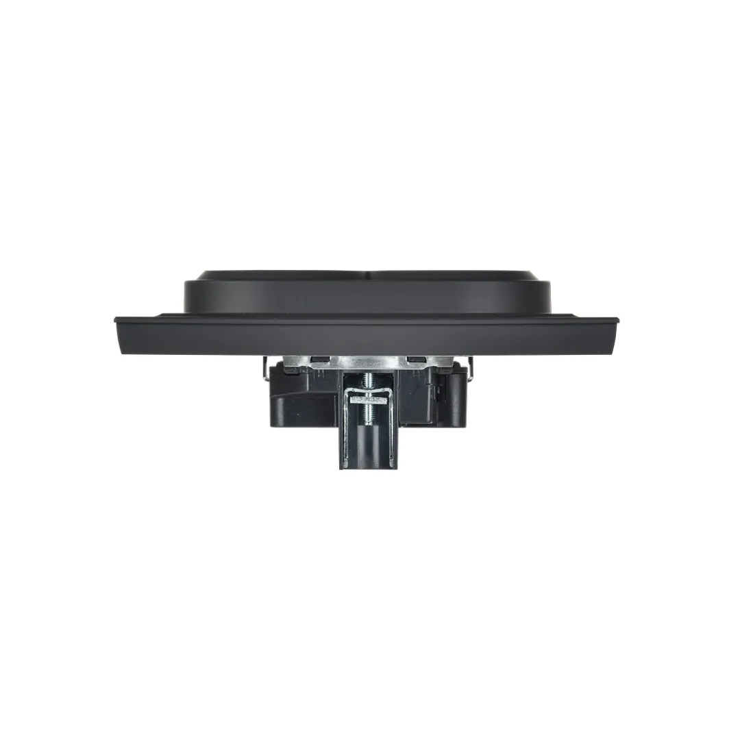 Двойная розетка с заземлением brite 16 a 220 - 240 в графитовый iek Thumbnail 2