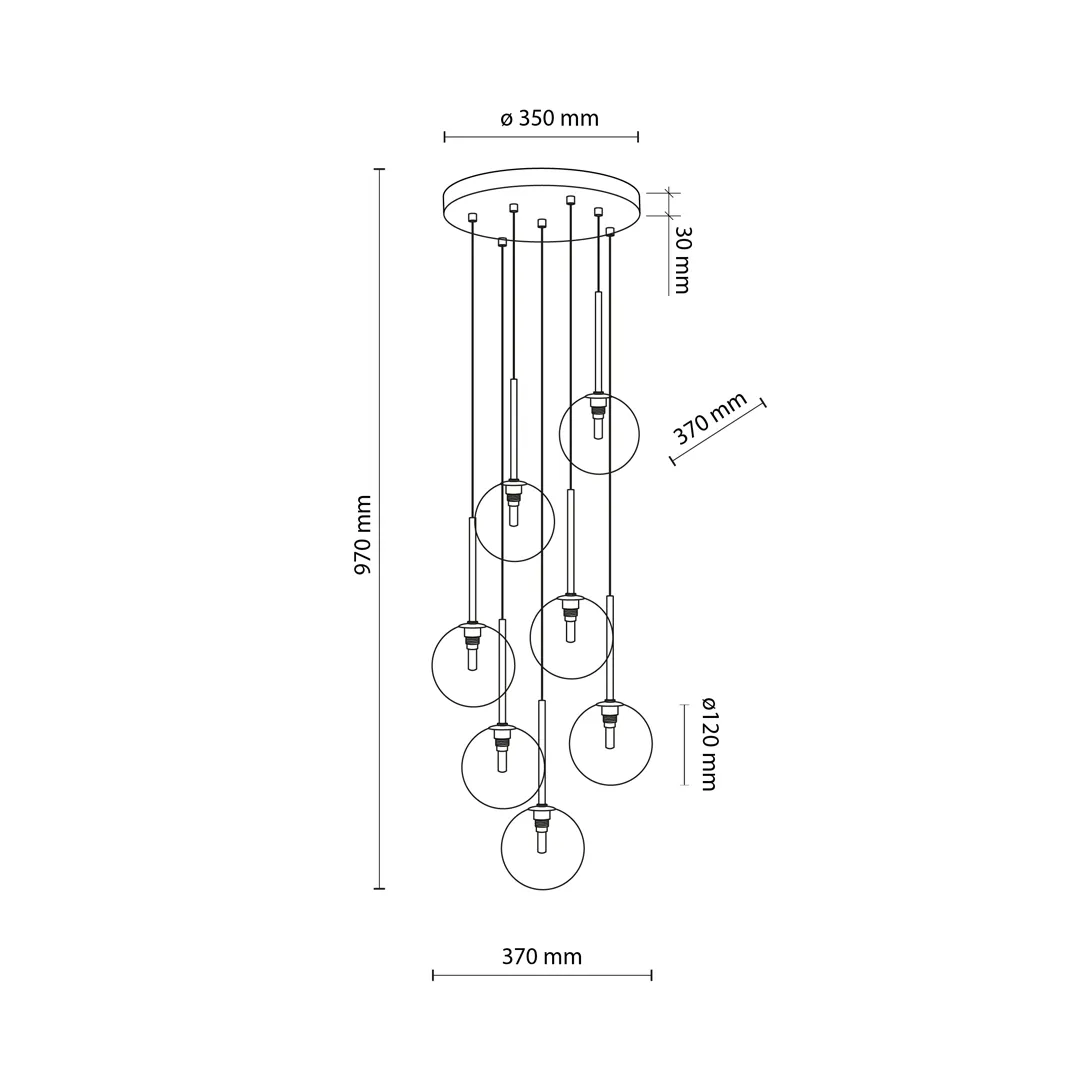 Lustră nilos 8 w g9 ip20 220 - 240 v tk lighting Thumbnail 3