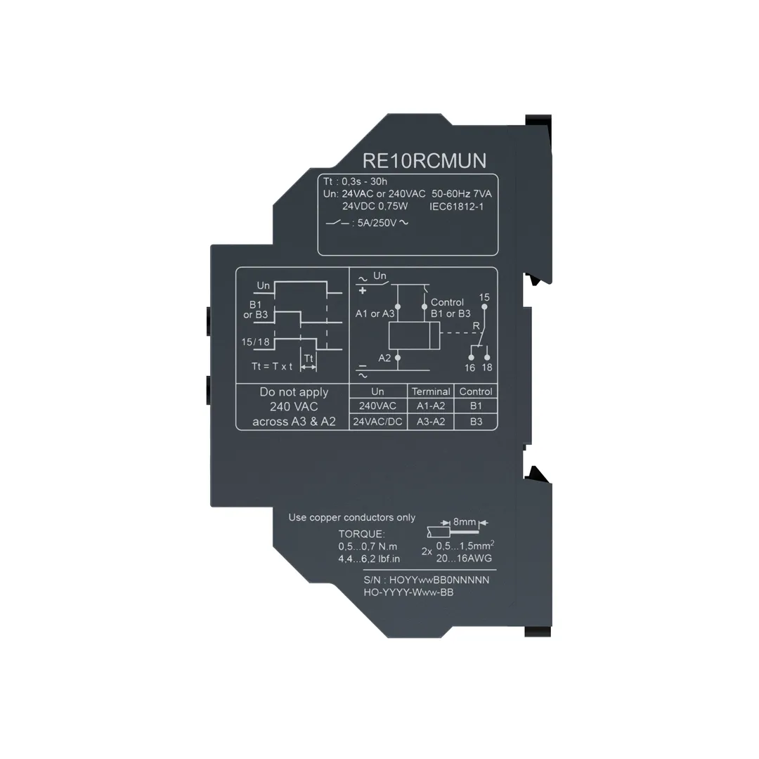 Releu de timp întârziere la deconectare 5 a 24 - 240 v ip20 schneider-electric Thumbnail 2