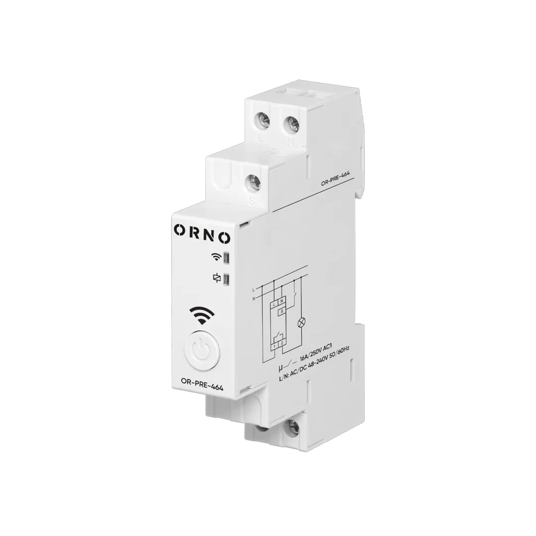 Цифровое астрономическое реле времени tuya wi-fi/bluetooth 48 - 240 в ac ip20 orno