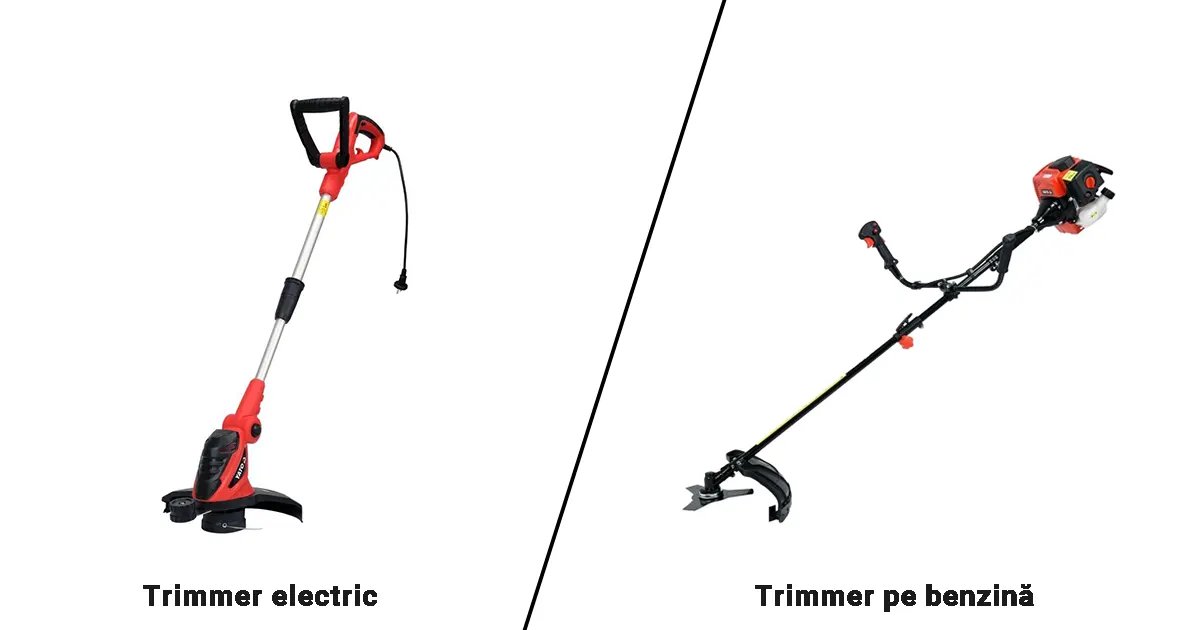 Trimmer pe benzină sau electric